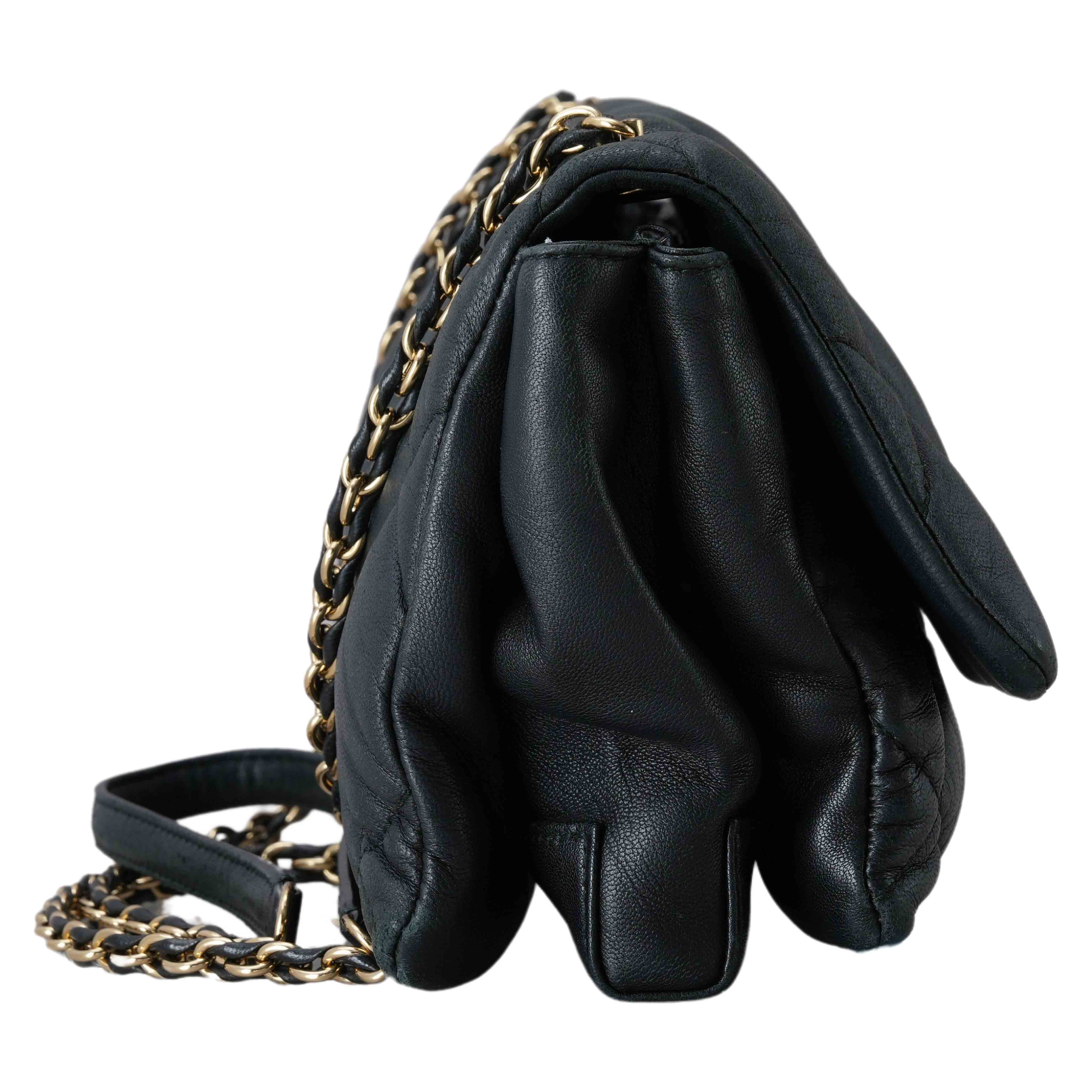 FERRAGAMO(USED)페레가모 바라리본 퀼팅 체인 숄더백